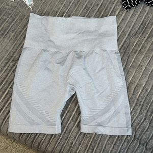 grey athletic biker shorts